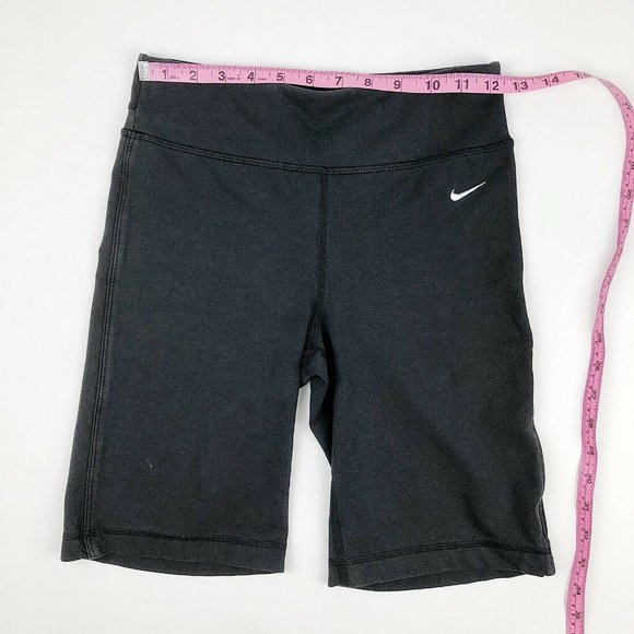 Nike High Rise Black Fit Dry Biker Shorts Size XS - Picture 4 of 4